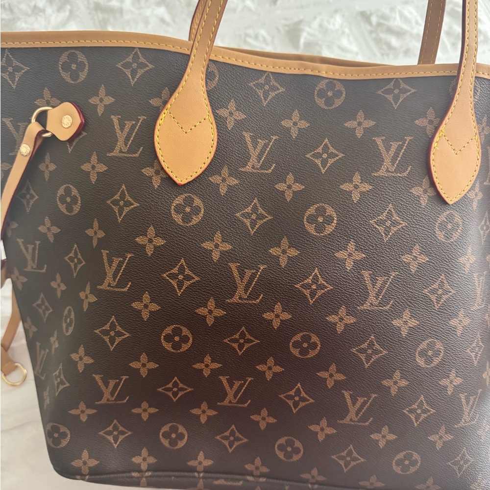 Elegant Designer Monogram Tote in Brown